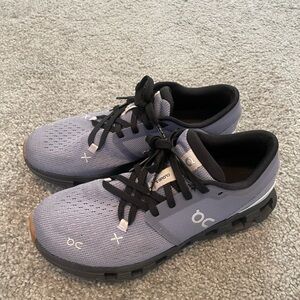 On Running Lavender and Black Women's Athletic Running Shoes